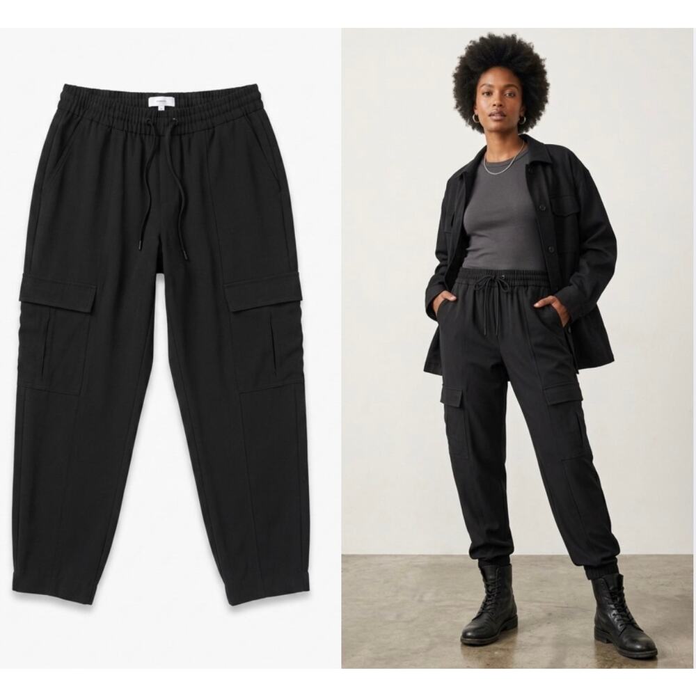 Banana Republic BR Sport Black Performance Cargo Joggers M